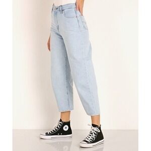 Levis Jeans Womens 25 Balloon Leg Dad Jokes High Rise Light Wash Tapered